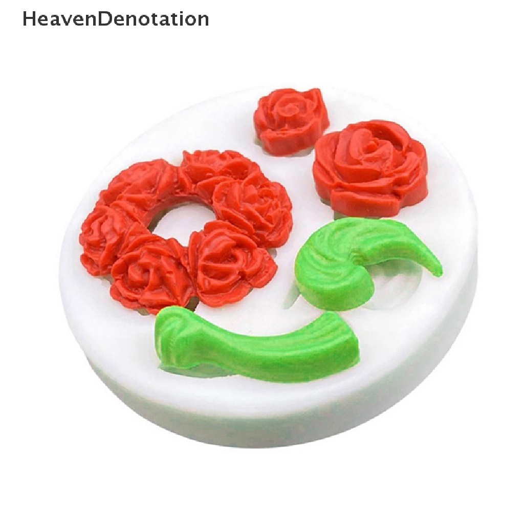 [HeavenDenotation] 1pc 3D Mini Bunga Mawar Teko Cetakan Silikon DIY Coklat Fondant Tools Mould HDV