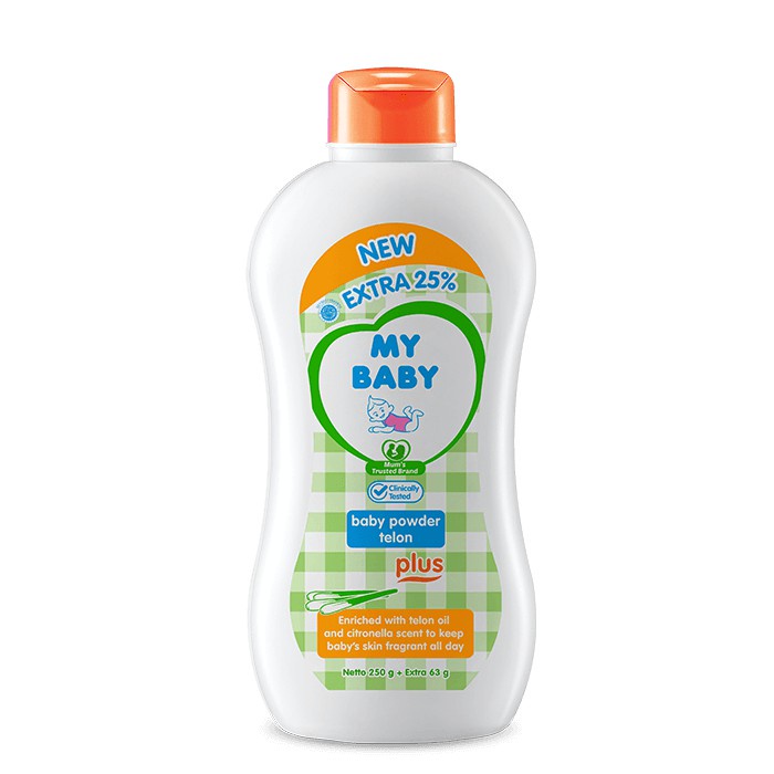 MY BABY Powder Telon Plus 250gr + 63gr  - Bedak Bayi Wangi Telon Plus