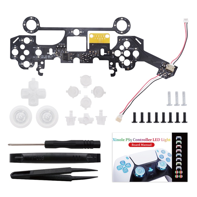 Btsg Aksesoris Perbaikan Gamepad DIY Untuk BDM-010 Game Controller LED Light Board Kit