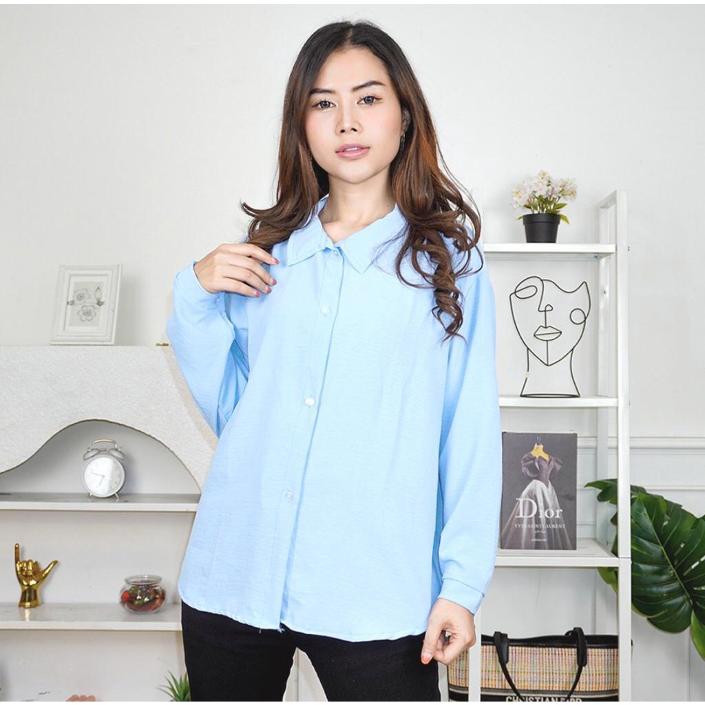 PREMIUM AIRFLOW CRINCLE - MAGIC AIRFLOW CRINCLE Shirt Kemeja Anti Kusut