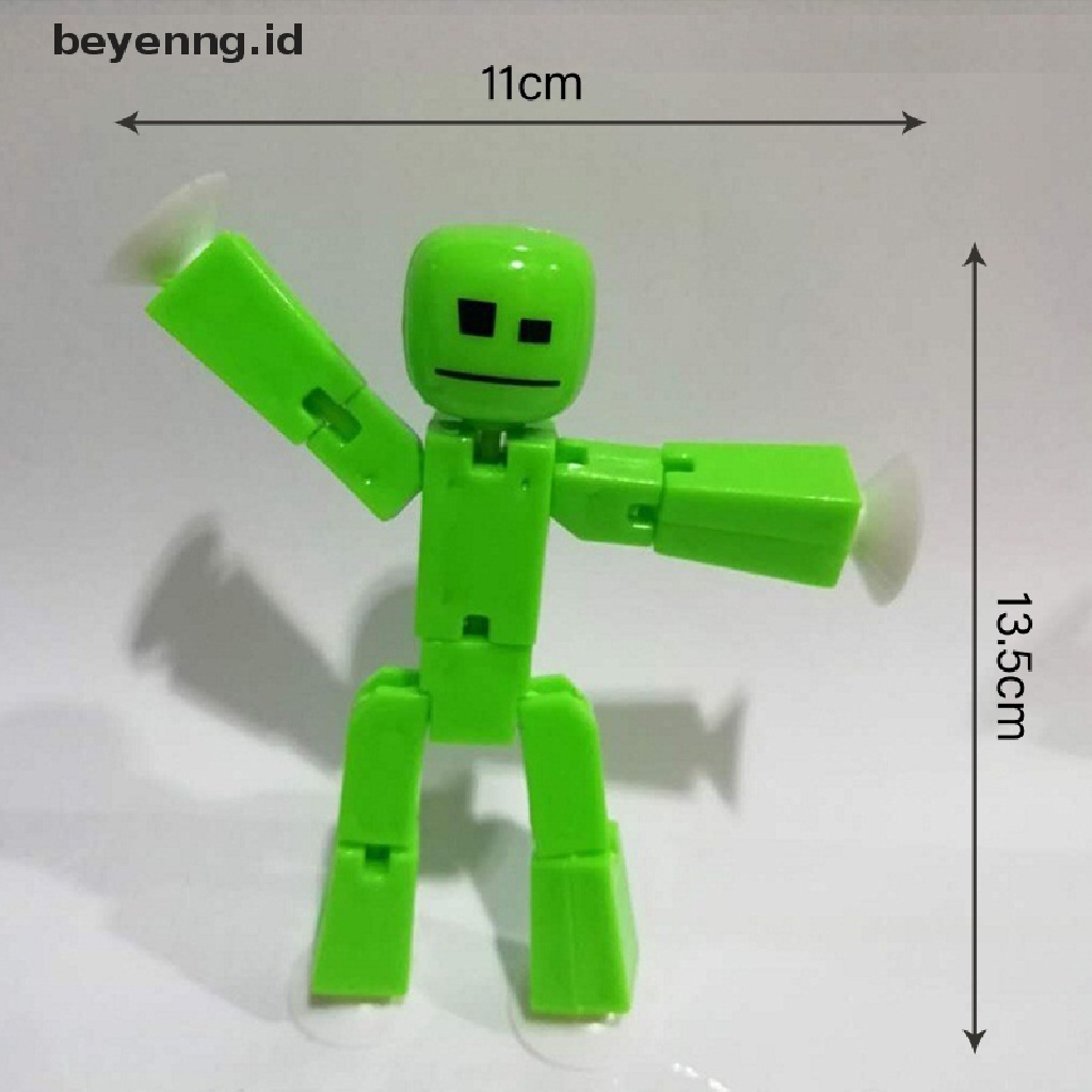 Beyen 2pcs Warna Random Stikbot Screen Animasi Mainan Gudang Boneka Dengan Sucker Toys ID