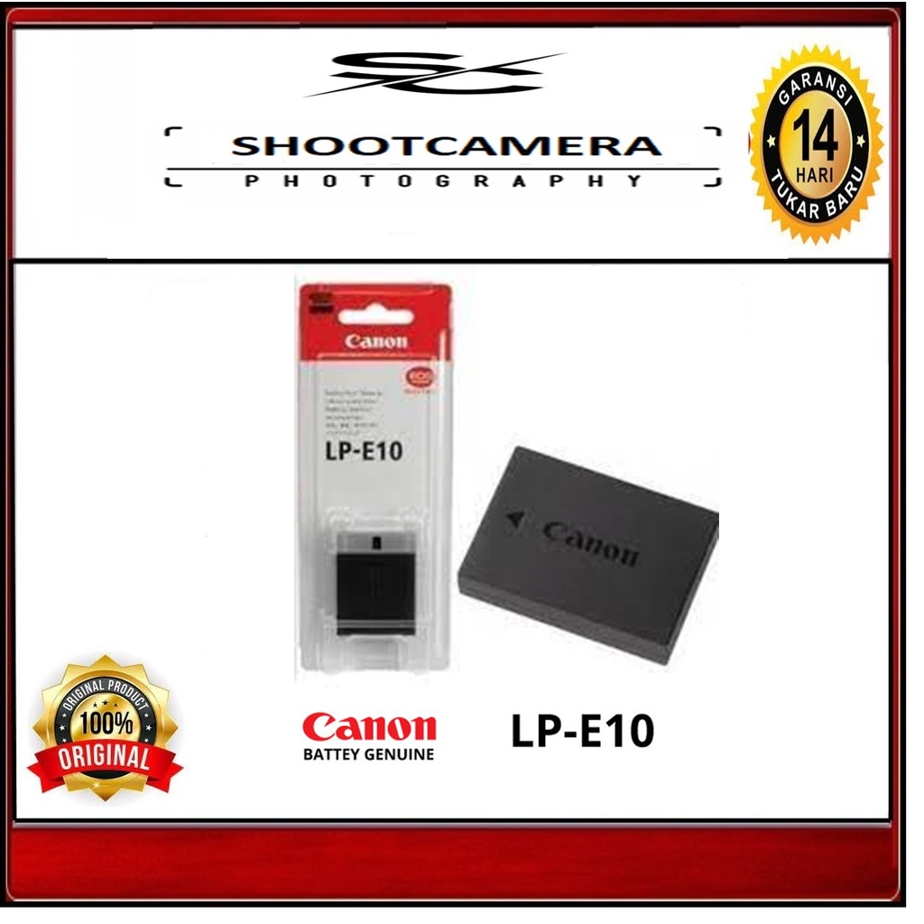BATERAI CANON LP E10 - BATTERY CANON LP-E10 ORIGINAL