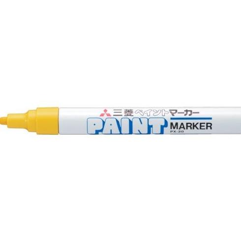 

Uni Paint Marker Yellow PX20.2 Marking Material Spidol Cat Permanen