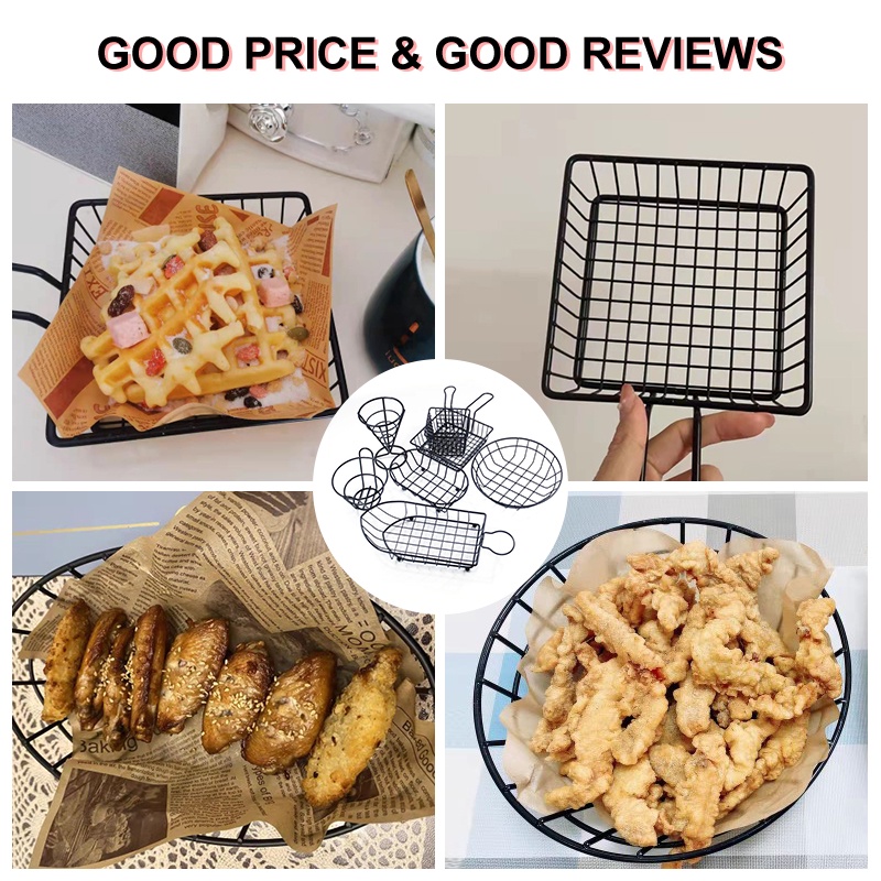 French Fries Serving Basket/Wadah Kentang Goreng/Keranjang Kentang/Fries Keranjang/Wadah Keranjang Saji Kentang