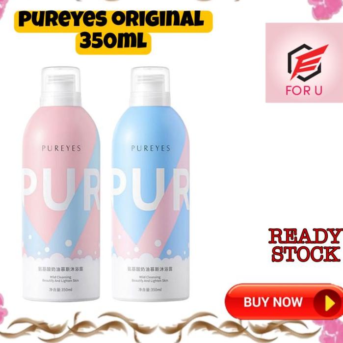 ☜ (DIJAMIN ORI) PUREYES SHOWER GEL FOAM 350ML ←