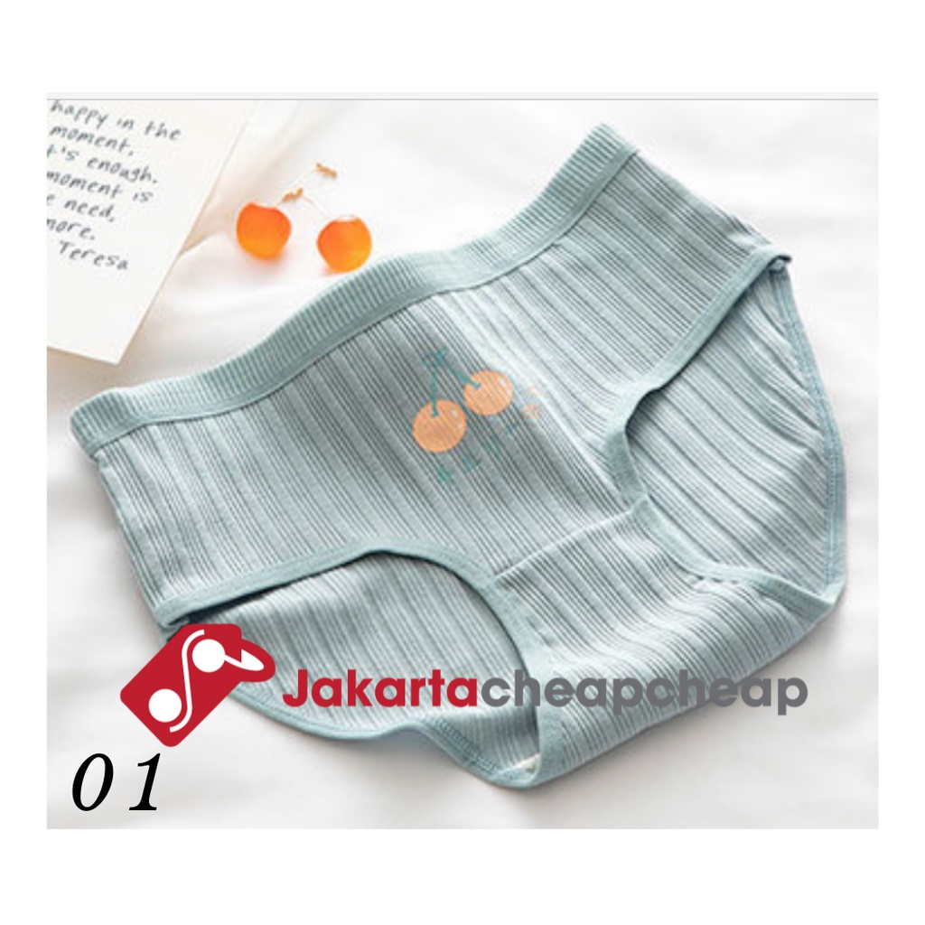 JC505 Celana Dalam Wanita Korea Panty Cewek Katun Motif Lucu Cantik