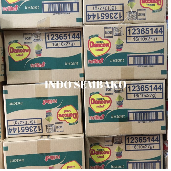 

[ COD ] Dancow putih sachet dus 160 x 27g / susu bubuk dancow sachet rencengan