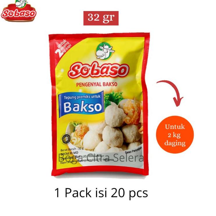 

➫ Sobaso Tepung Pengenyal Bakso 32gr (1 Pack) ➭