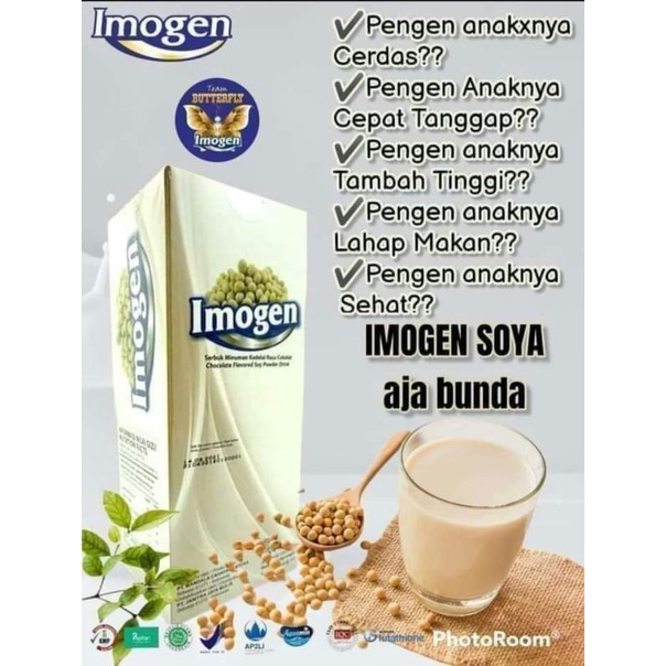 

IMOGEN SOYA SMART SOLUSI UNTUK NAFSU MAKAN DAN MEMBANTU MENCERDASKAN OTAK ANAK