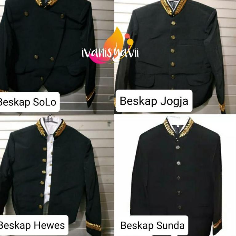 Hot Sale Beskap Pres - Beskap Jogja / Beskap Solo / Beskap Sunda (Bahu tegak)