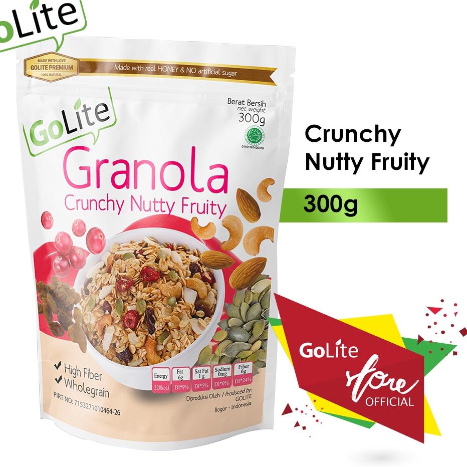 

➧ Granola GoLite Crunchy Nutty Fruity Toasted Muesli 300g ◊