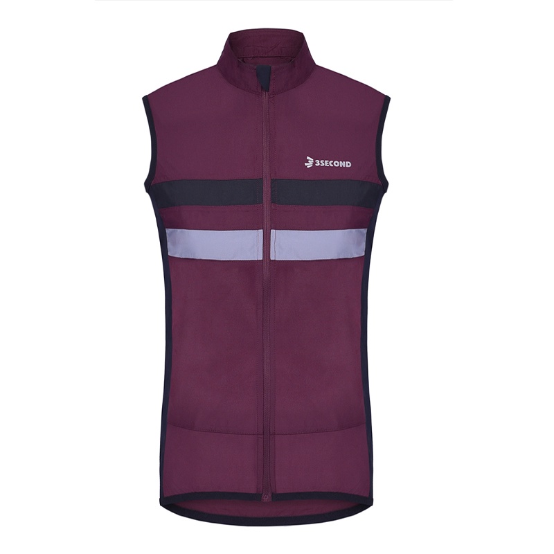 3Second Original Rompi Vest Sepeda Polyester Cycling Jersey Pria Merah 100521