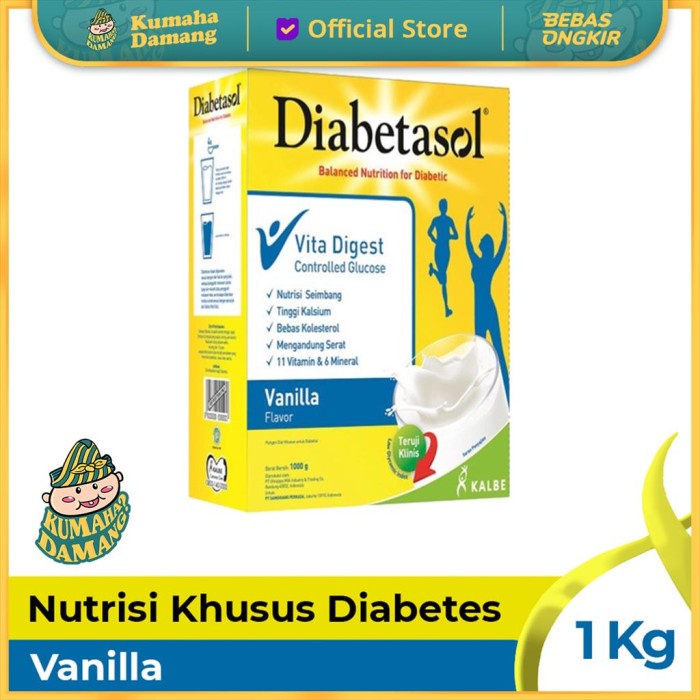

[ COD ] Diabetasol Vanila 1000 gram / 1 kg
