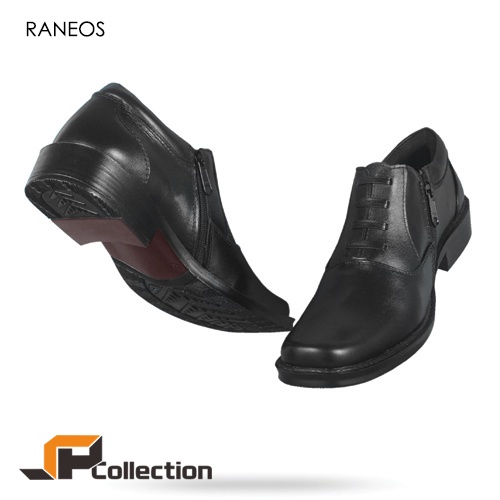 JAFERI PDH 02 RESLETING Sepatu Kantor Pantofel Kulit Sapi Asli Untuk Kerja Ukuran Big Size 39 - 47