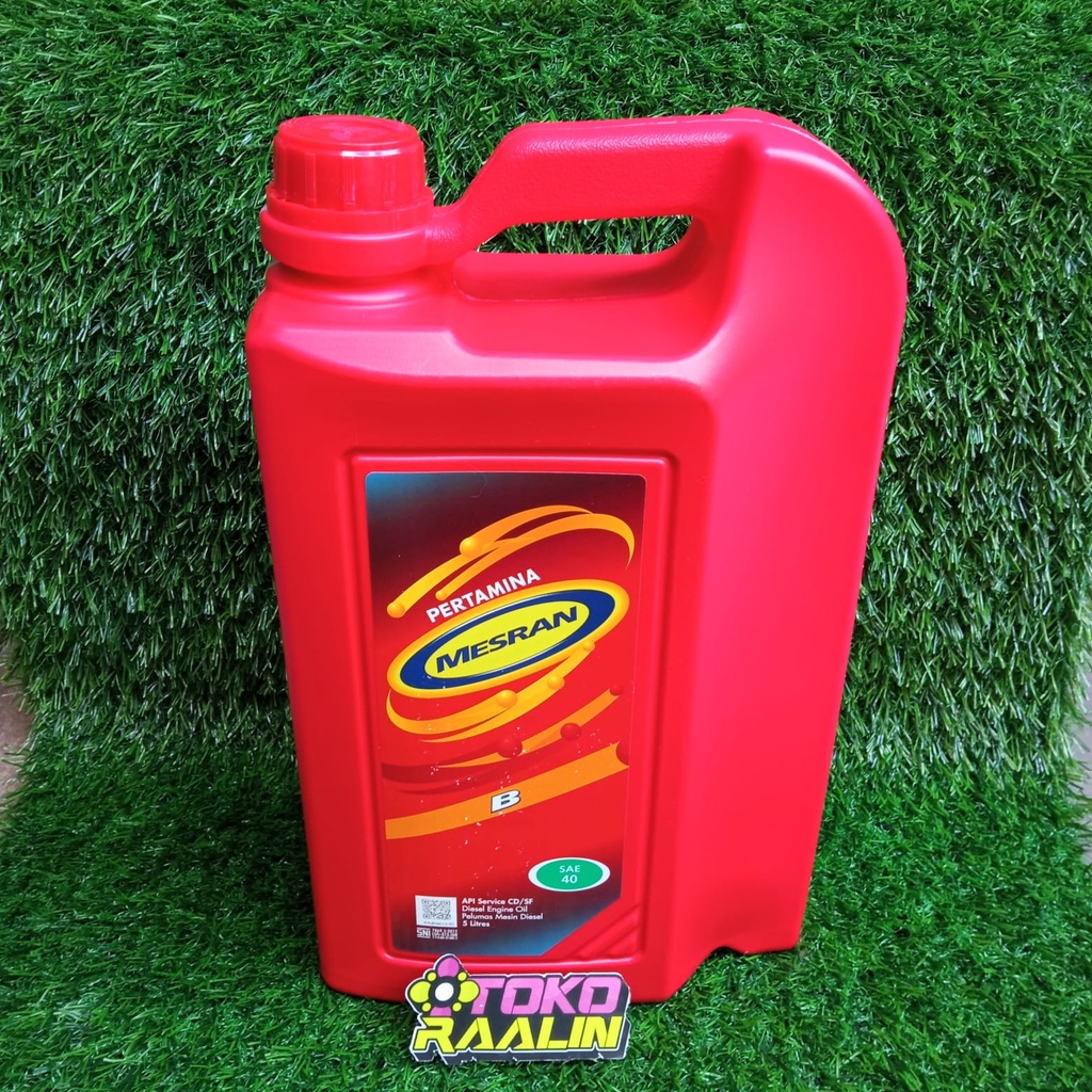 oli pertamina mesran B SAE 40 API SE CC galon isi 5 liter ORIGINAL 100%
