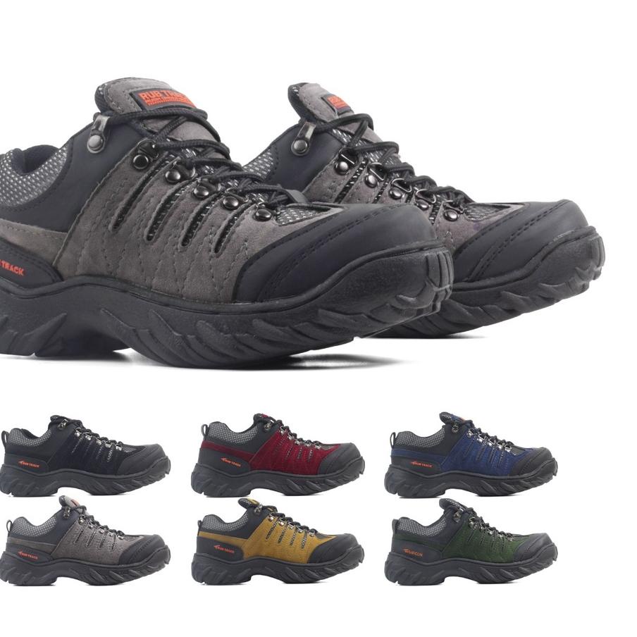 ✪ SEPATU SAFETY BOOTS PRIA TRACKING HIKING GUNUNG RUBICON DIENG LOW PREMIUM QUALITY UJUNG BESI RUBIC