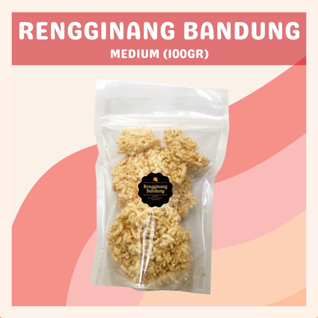 [DELISH SNACKS] Rengginang Bandung (M) 100gr / Snack Cemilan Camilan Rangginang Asin Gurih