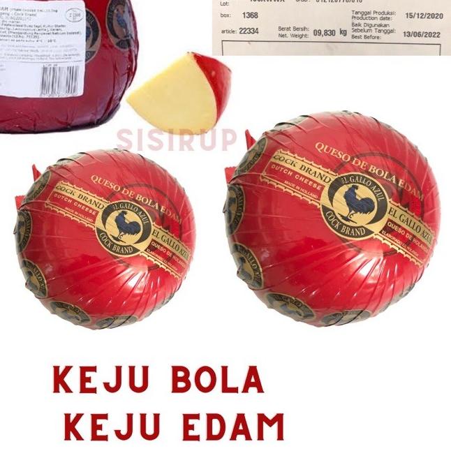 

♧ 200 gr Keju Edam 200 gr / Keju Bola Ayam Emas / Cock Brand ♥