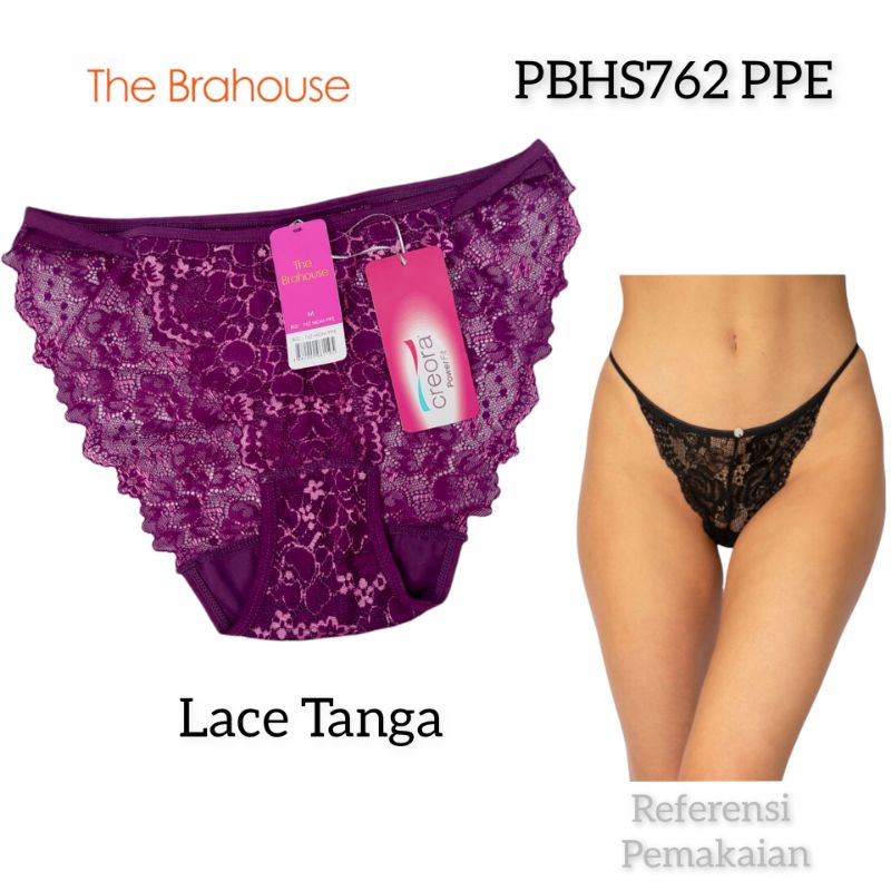 gstring thong cd Wanita renda ungu M L