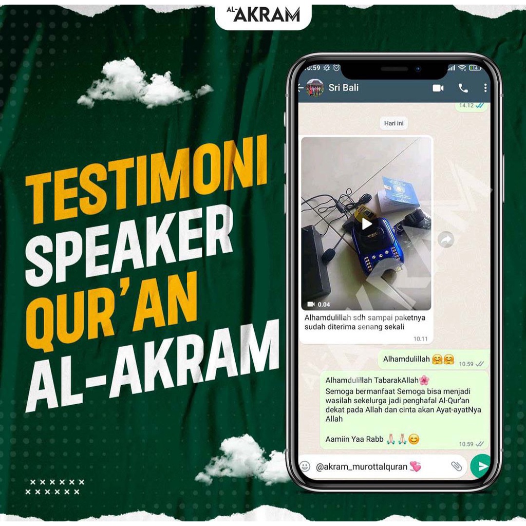 Speaker Quran  Murotal Al-Akram 30 Juz Bisa powerbank Spiker Al Qur'an 30 Juz Sepeker Alquran Terbaru Hafalan Anak Hafidz COD