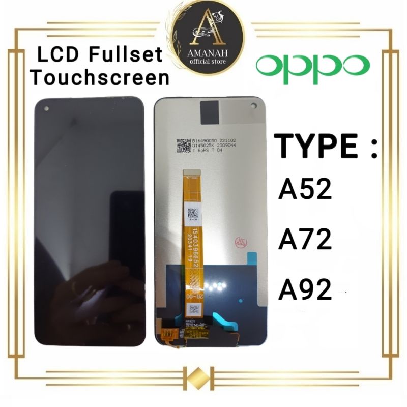 Meimeila Lcd Touchscreen Oppo A52 / A72 / A92 2020 Ori Fullset Original Super 100% Layar Hp Tanam