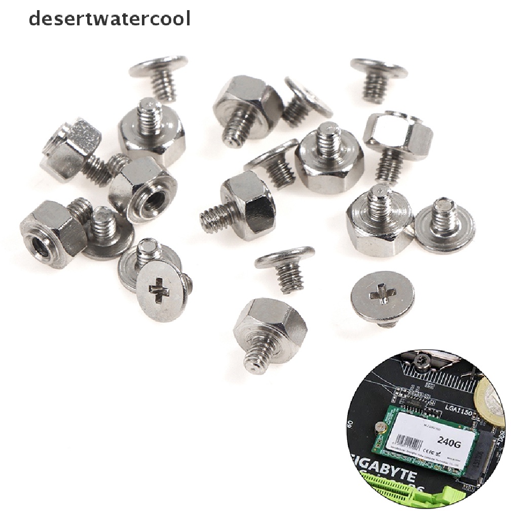 Deid 10Set Moung Kit Stand Off Sekrup Untuk ASUS ITX Motherboard M.2 Low Short Screw Martijn