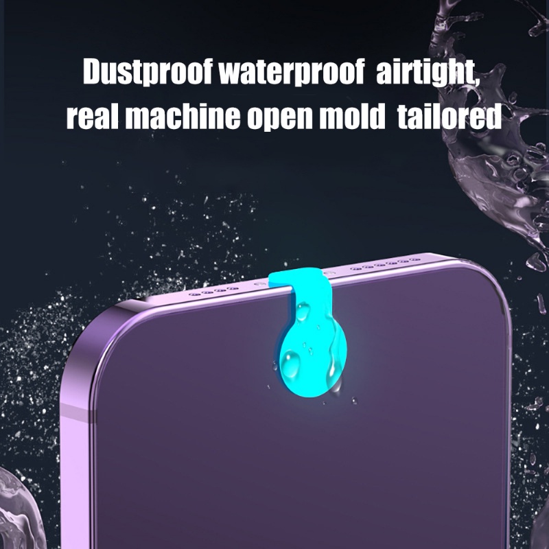 Luminous Steker Debu Silikon Anti Hilang Untuk IOS Type C Charging Port Penutup Plug Tahan Debu Tahan Air