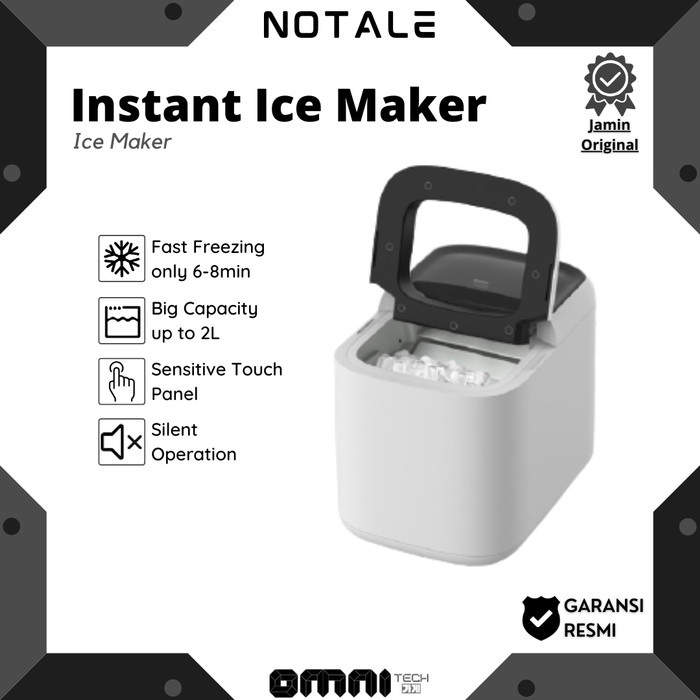 Terlaris Notale Ice Maker Mesin Pembuat Batu Es Instant Home Cafe Bar Restoran