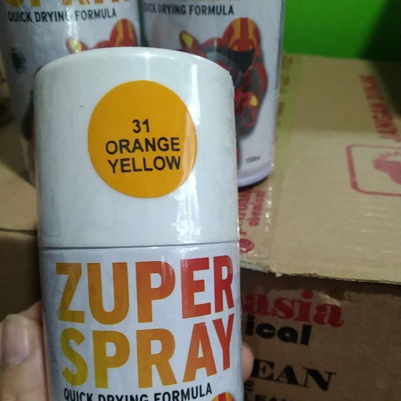 cat semprot pilok pilox zuper spray orange yellow 31 150cc kuning jeruk