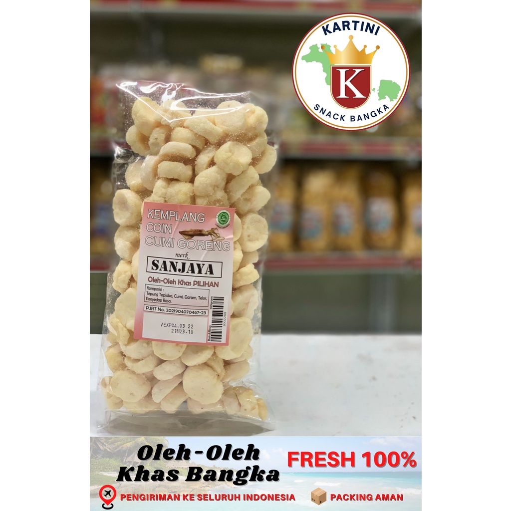 

Kemplang Koin Cumi Cap Sanjaya 100gr Khas Bangka