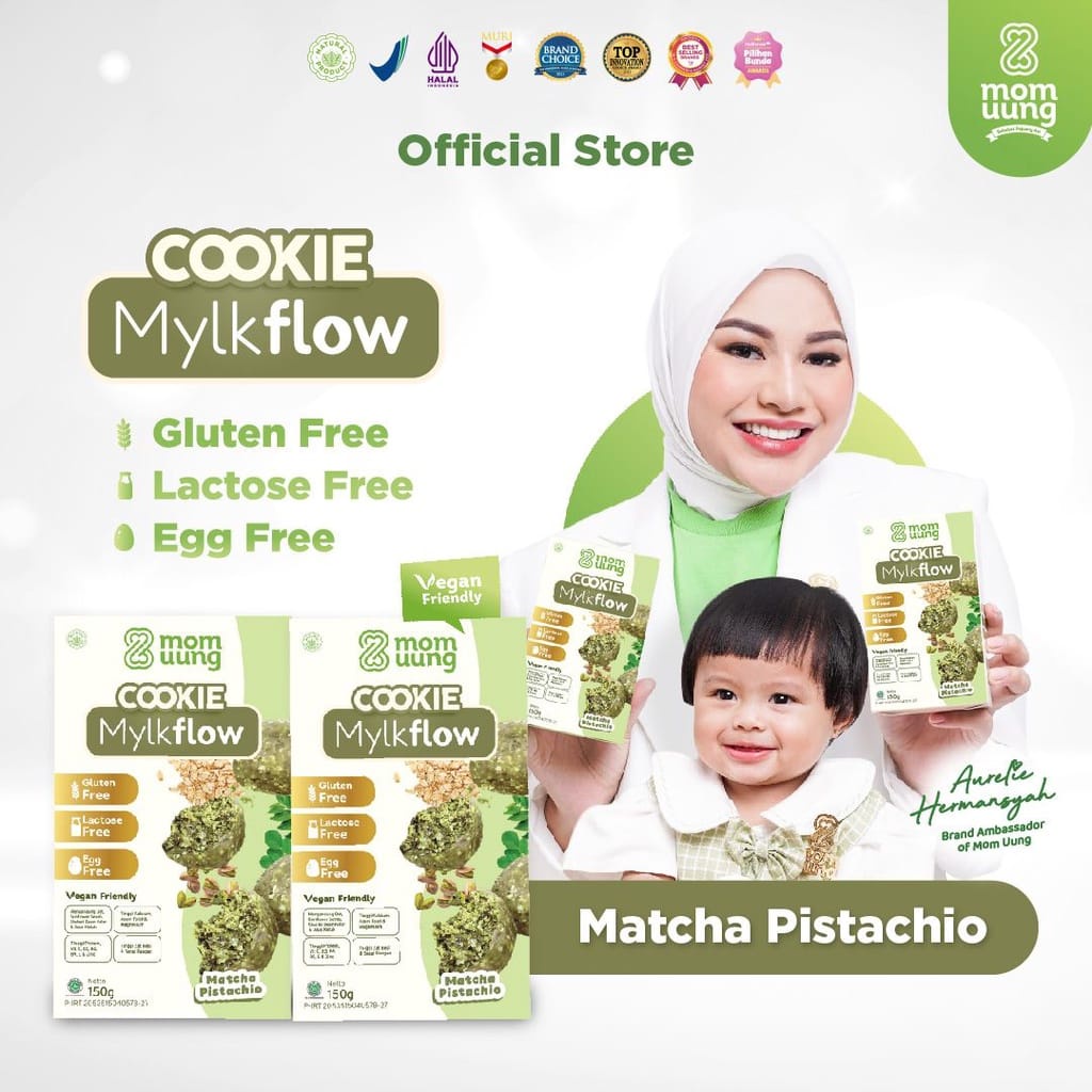 Mom Uung Cookies Asi Boster Mylkflow Classic Choco / Cookies Pelancar Asi