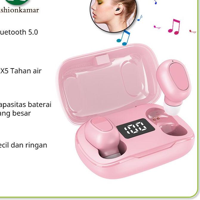 ☝ Earphone TWS-L21 PRO Wireless Bluetooth untuk Android & iPhone Versi Bluetooth 5.0 ♤