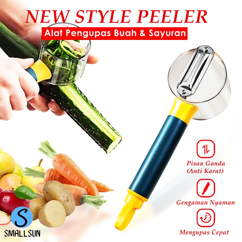 (COD)Pisau Pengupas Kulit Buah dan Sayur Peeler Bahan Stainless Stell Multifungsi Smallsun