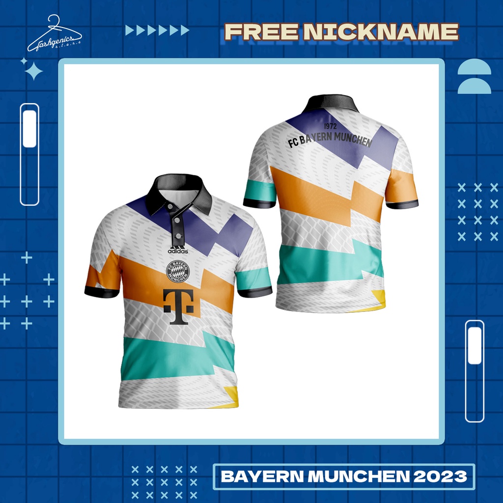 Kaos Polo Wangki Bayern Munchen Special Edition Olympiastadion 2022 2023 Custom Full Printing
