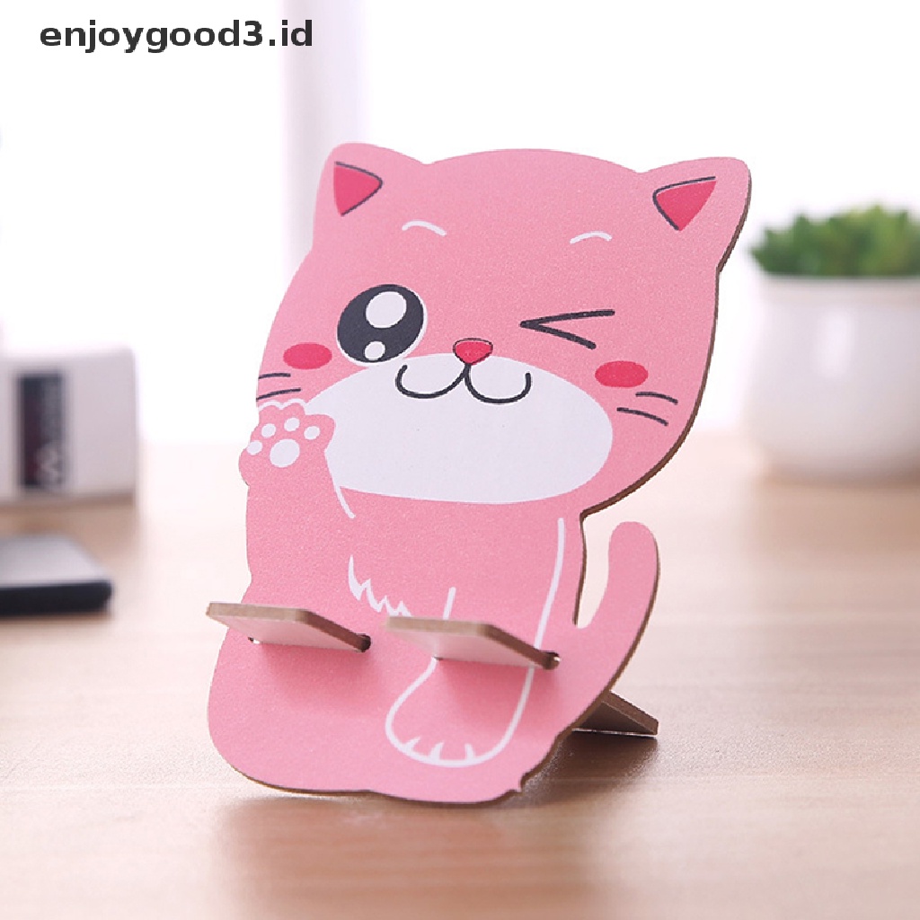 [Rready Stock] 1Pc Lucu Kartun Panda Kucing Meja Holder Universal Ponsel Pintar Phone Holder Lovely Tablet Stand (ID)