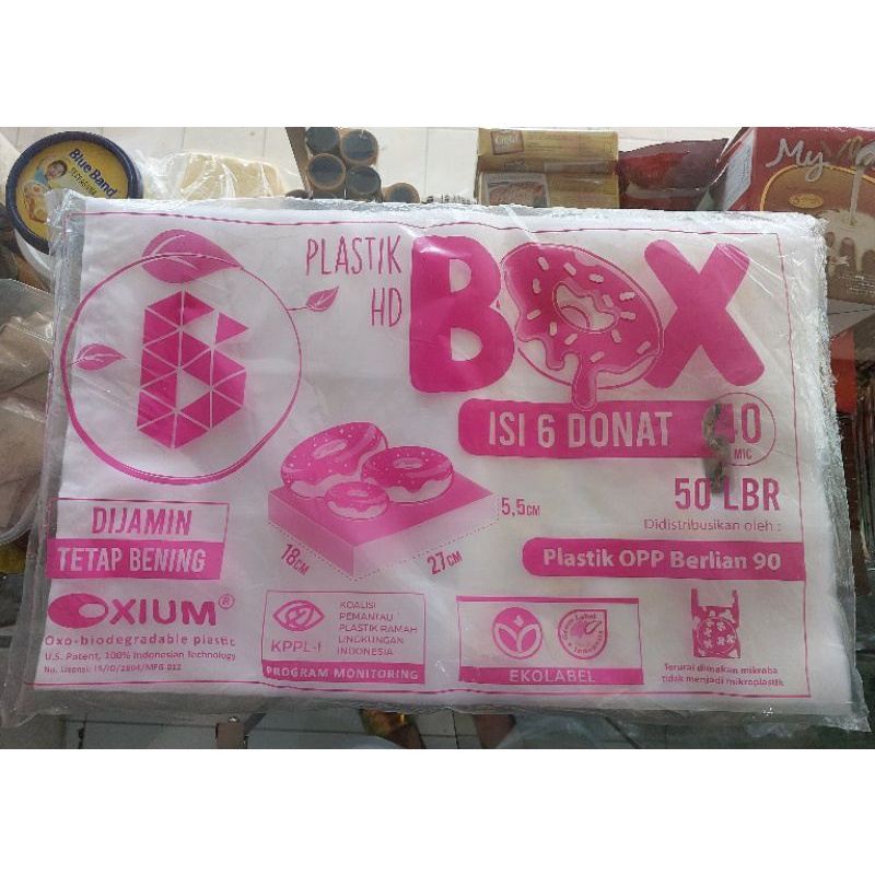 Plastik Box Donat Isi 6 / 12