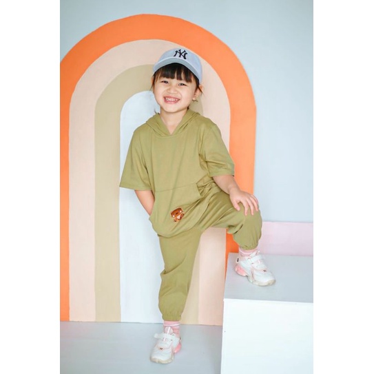 Baju Anak Perempuan Baju Anak cowok Setelan Hoodie anak Lili