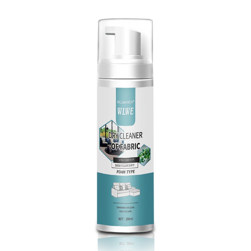 Pembersih Noda Fabrik/ Fabric Dry Cleaner Tanpa Noda Tidak Menggunakan Air/ Semprotan Pembersih Tanpa Air 200ml