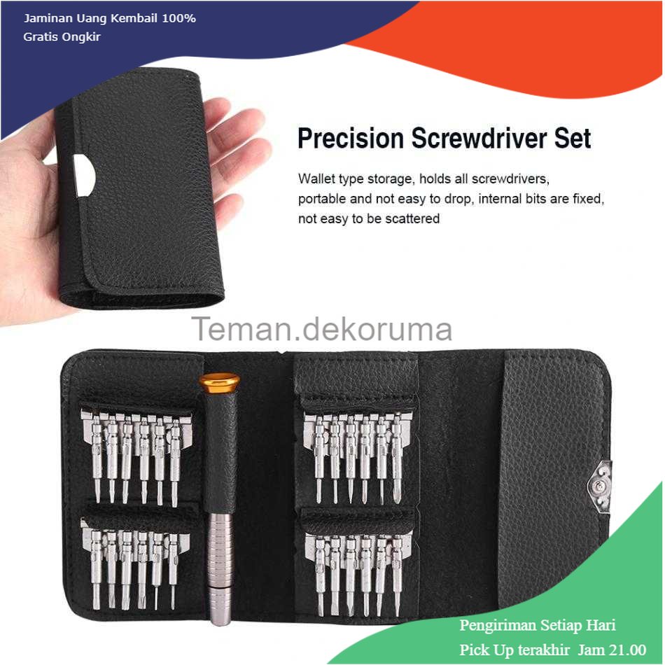 TD - HTA VASTAR Obeng Set Reparasi 25 in 1 Torx Smartphone - MA313Z