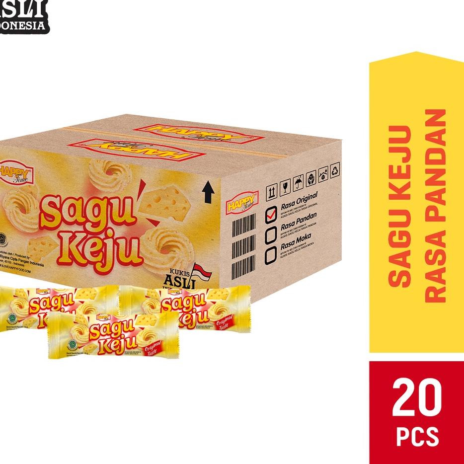 

✻ Happy Time Sagu Keju (1 Karton isi 6 pack) ➻