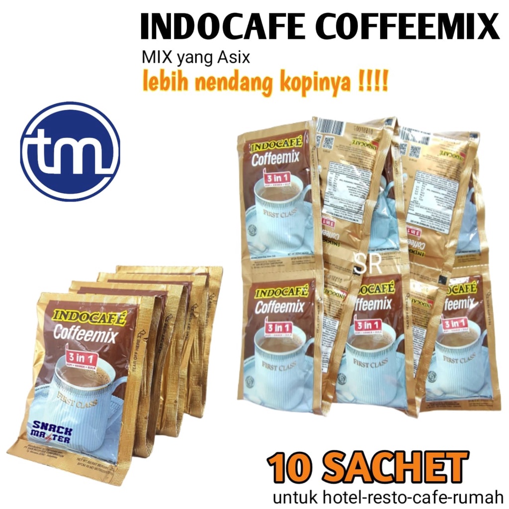 Jual KOPI INDOCAFE COFFEMIX 3 IN 1 (Kopi, Gula, Krimer) SACHET 20gr ISI