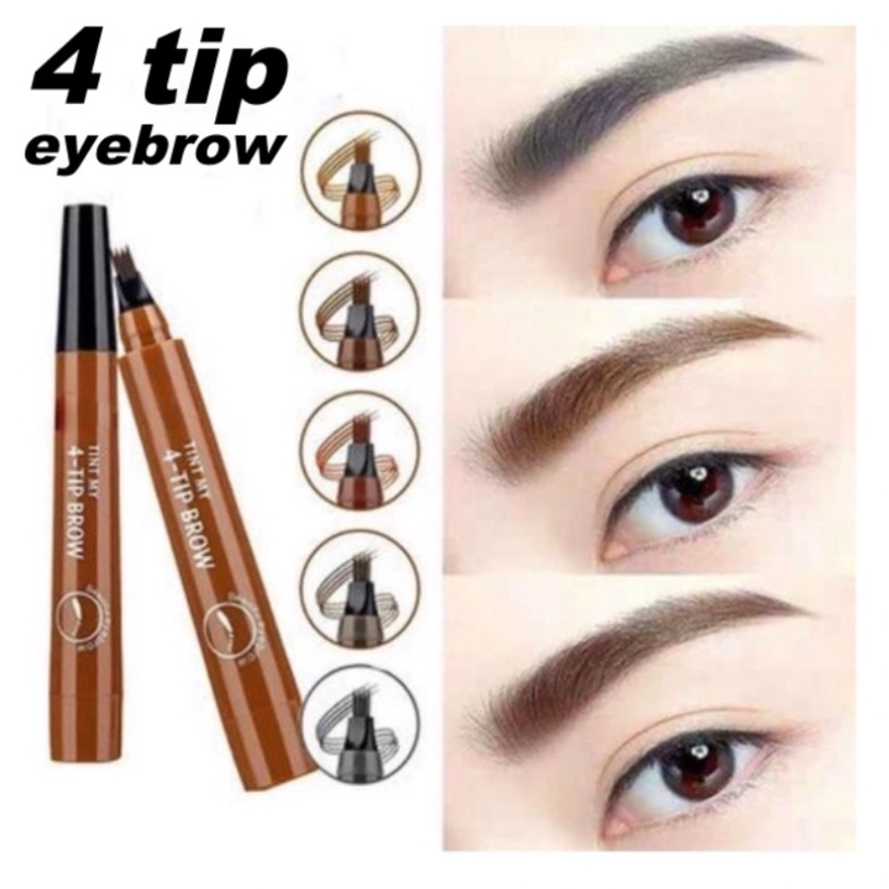 Eyebrow 4 Tip Pencil Tahan Air 5 Warna Pencil Alis SK001
