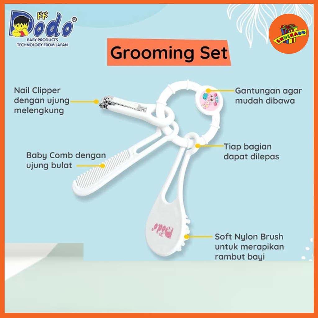 DODO Grooming Set Gunting Kuku + Sisir Bayi