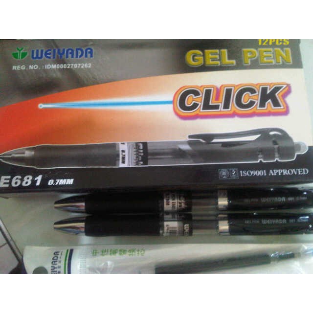 

BISA COD Pulpen gel weiyada E681 click 0, 7mm (pencetan)