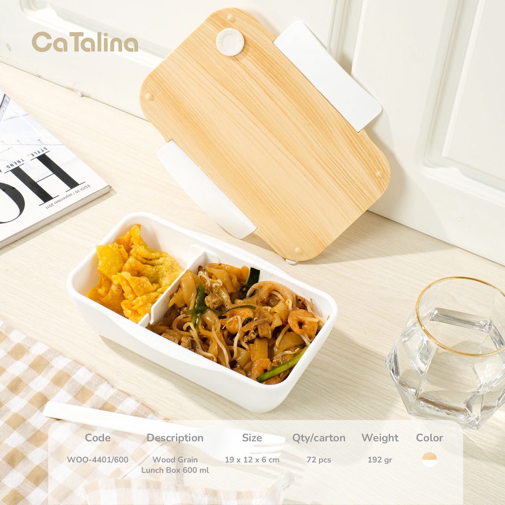 Kotak Makan 600 ml Kotak Makan Aesthetic Anti Tumpah BPA Free