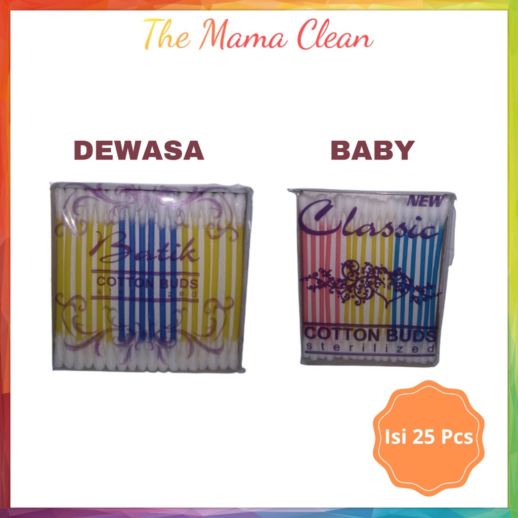 COTTON BUD DEWASA / BABY ISI 25 PCS