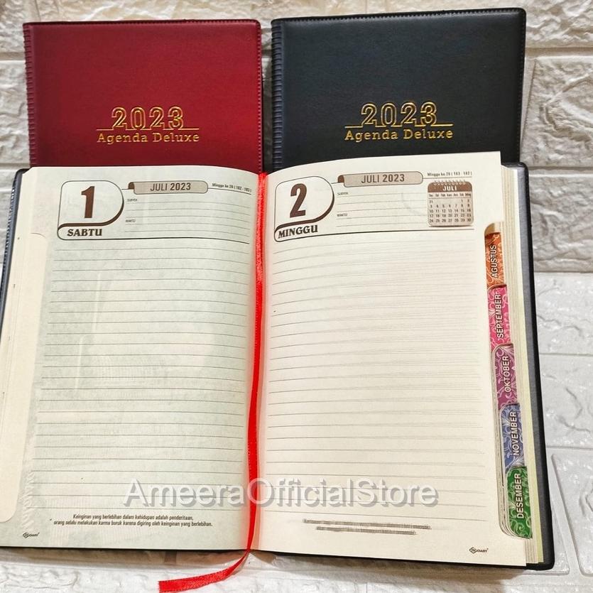 

STAR BRANDS BUKU AGENDA DELUXE - AGENDA KERJA 2023 KERTAS KREM DAN PUTIH / NOTEBOOK 2023 grosir