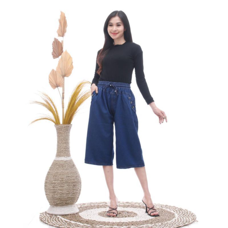CELANA PENDEK 7/8 WANITA JENS PREMIUM