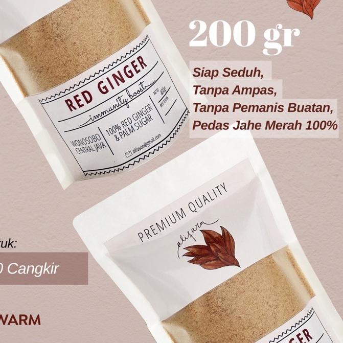 

♨ Jahe Merah ALIFARM pedas, tanpa ampas, dan pengawet asli dari petani Wonosobo 200g ➭