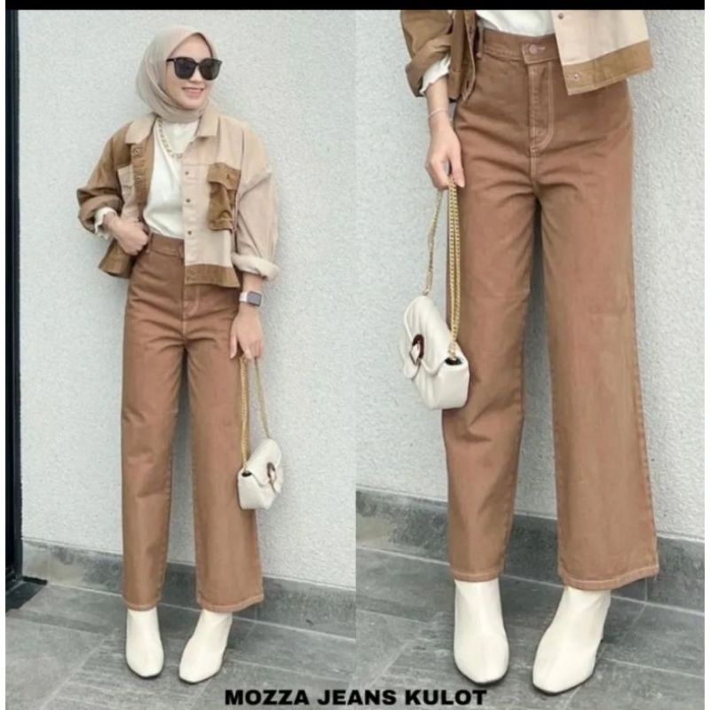 HIGHWAIST KULOT  MOZZA JEANS WANITA